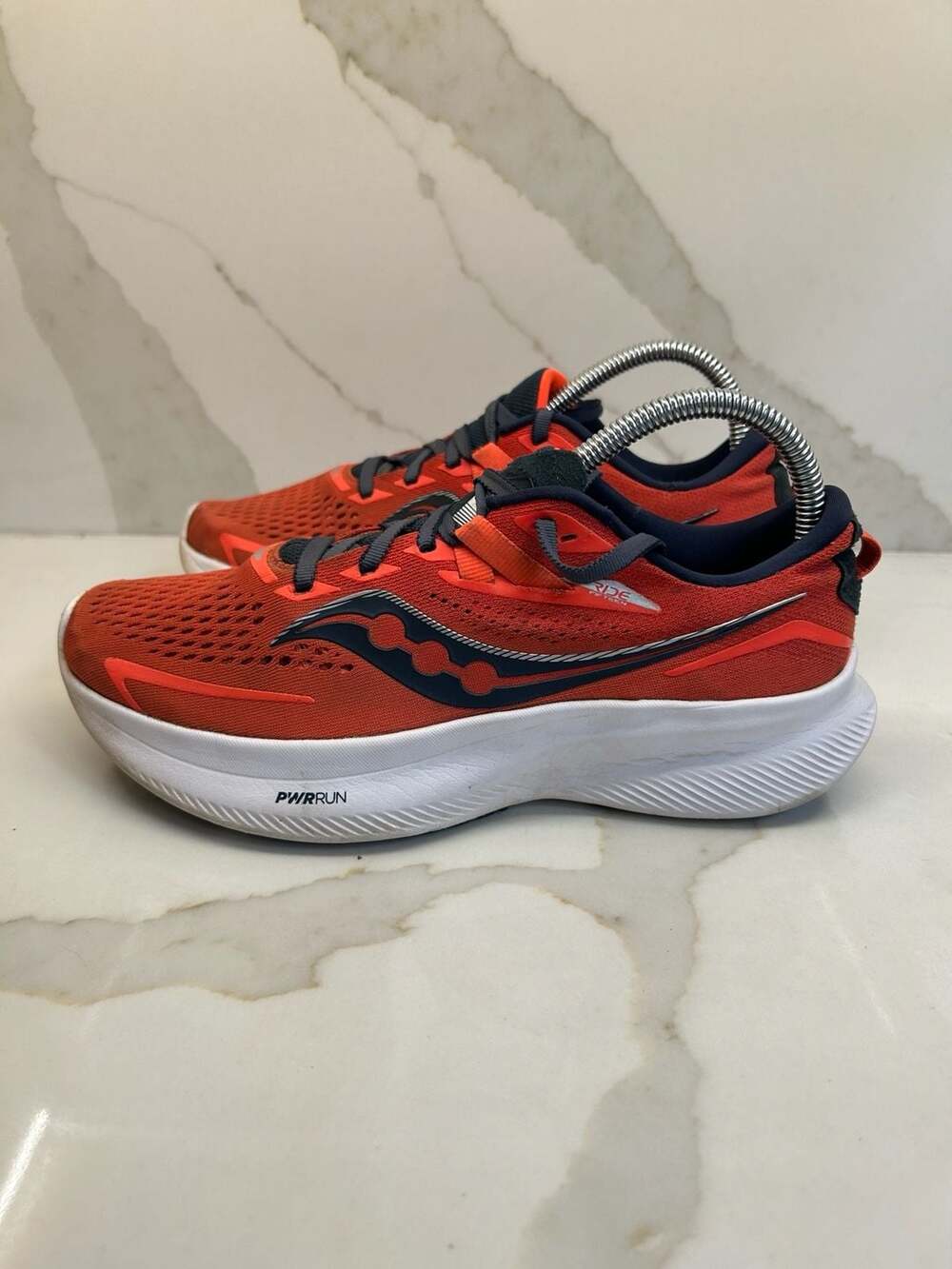 Saucony Ride 15 Running Shoes Orange ViZiRed Night (Size: 7.5)